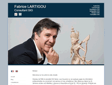Tablet Screenshot of fabricelartigou.com